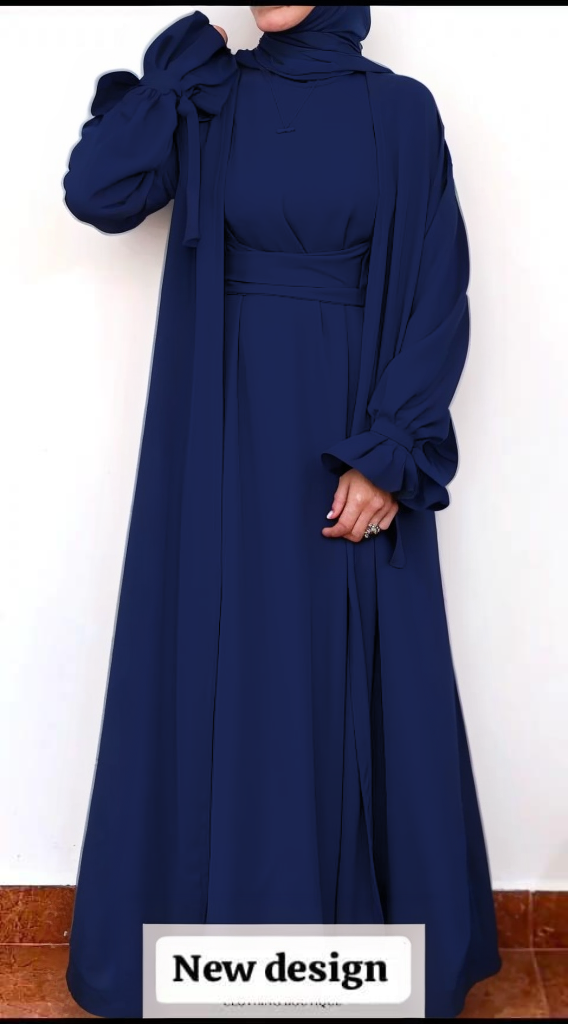 Sleeve Less Inner Abaya With Belt Sleeve With Dupatta