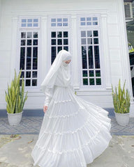 Full Frill Gazzing Abaya Specialy For Umrah