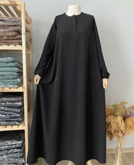 Black Daily Wear Abaya with Dupatta