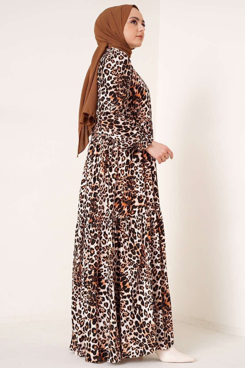 Tiger Print Occasional Wear Abaya