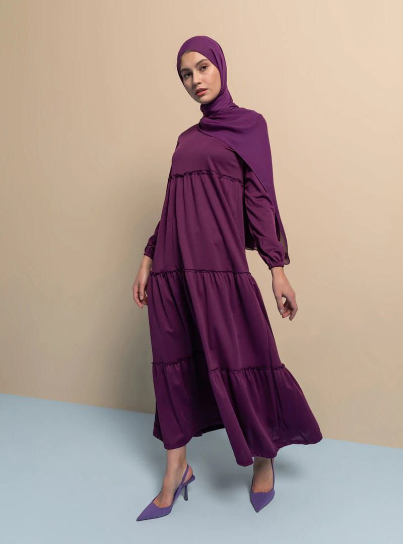 3 Layer frills Occasional Wear Abaya