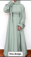 Sleeve Less Inner Abaya With Belt Sleeve With Dupatta