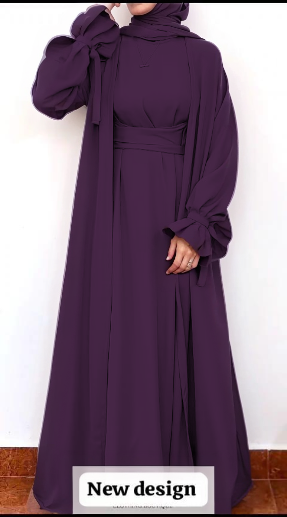 Sleeve Less Inner Abaya With Belt Sleeve With Dupatta